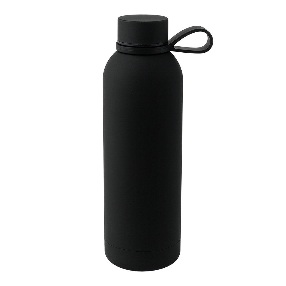 Bottiglia termica in acciaio inossidabile con finitura gommata da 500 ml Bottiglia termica in acciaio inossidabile con finitura gommata da 500 ml