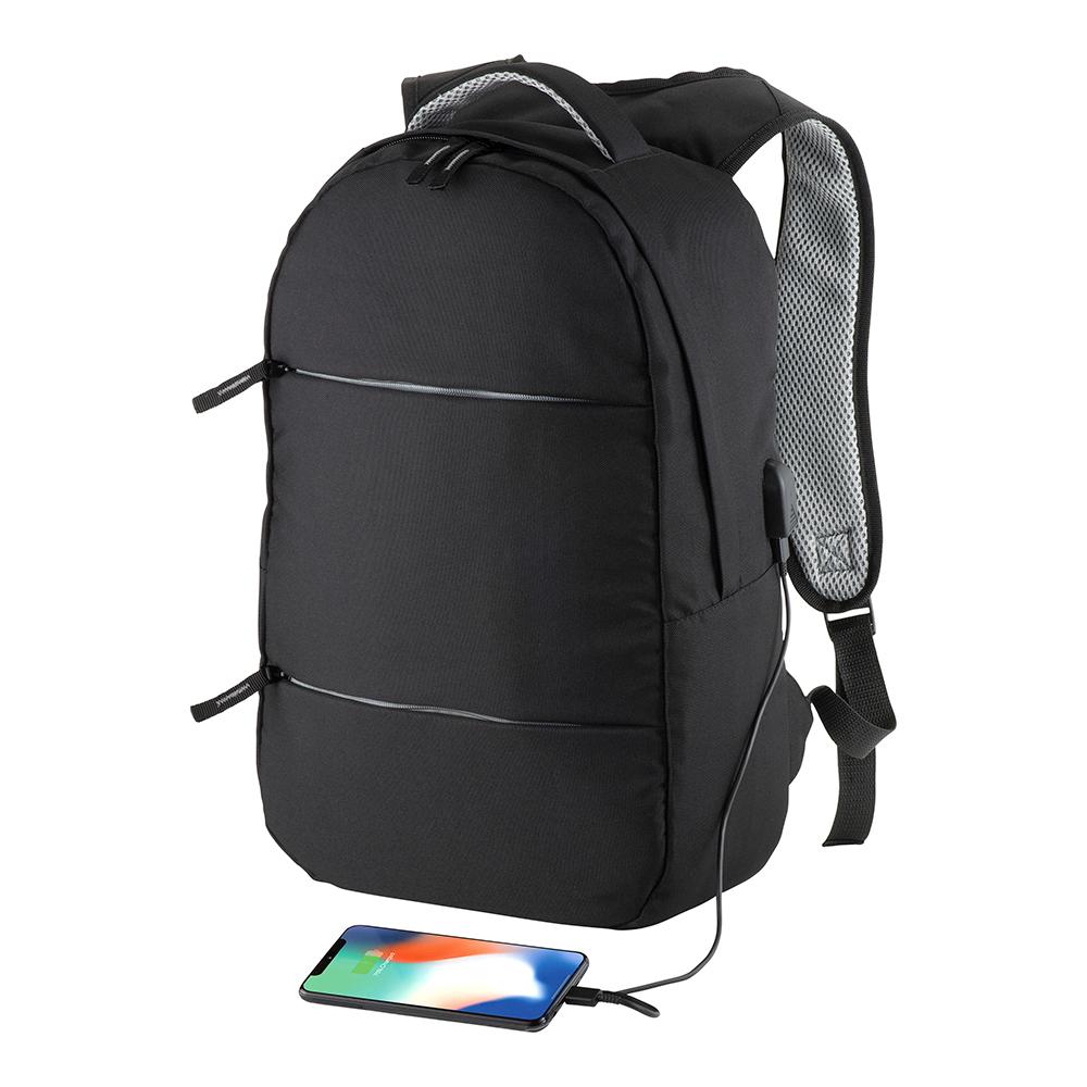 Zaino porta computer in poliestere 600D. Tasca principale porta pc e 3 tasche frontali Zaino porta computer in poliestere 600D. Tasca principale porta pc e 3 tasche frontali